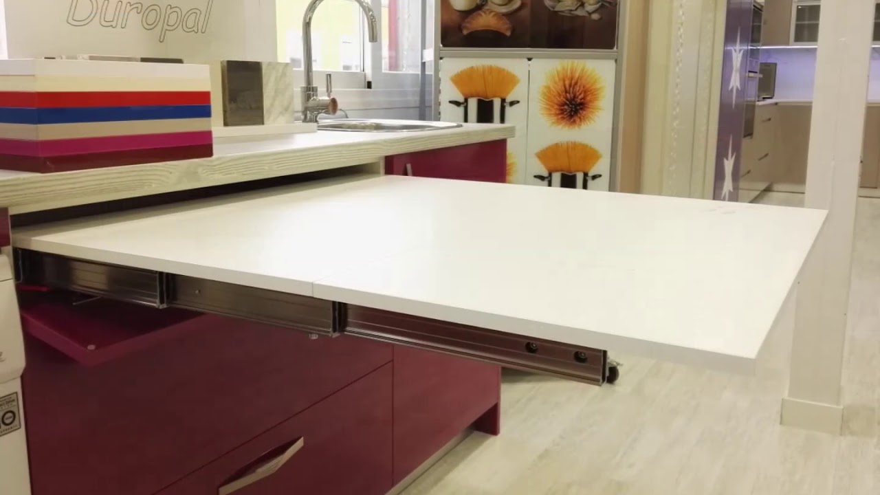 Sistema de mesa extraíble  💡 𝐈𝐝𝐞𝐚𝐬 𝐒𝐮𝐚𝐫𝐜𝐨💡 ¿Tu cocina es tan  pequeña que no entra ni una mesa para comer?😧 ¡Atento a esta mesa  extraíble que podemos colocar en tu cocina!